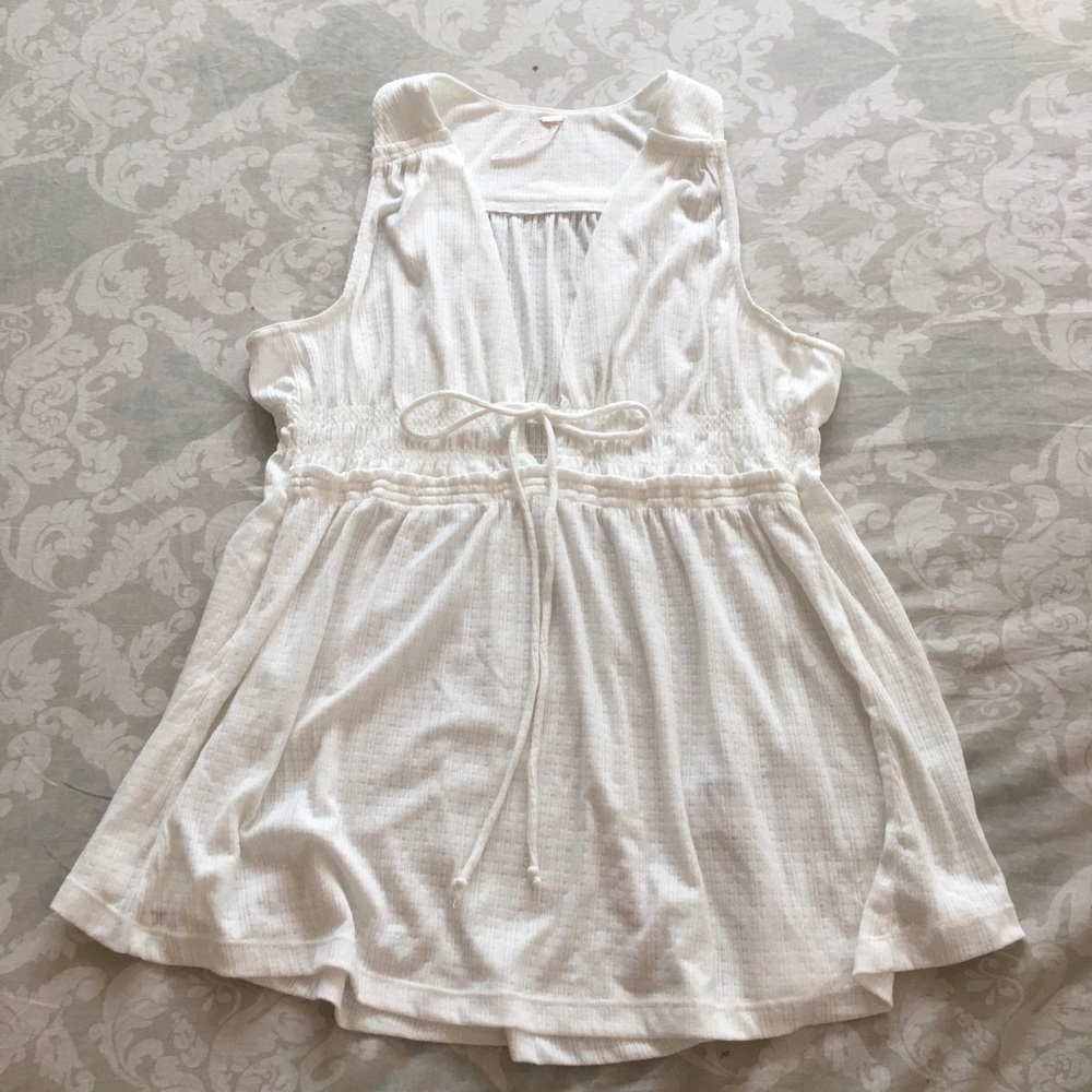 Free People Beach Bound Tank, NWOT, Cream, Size M